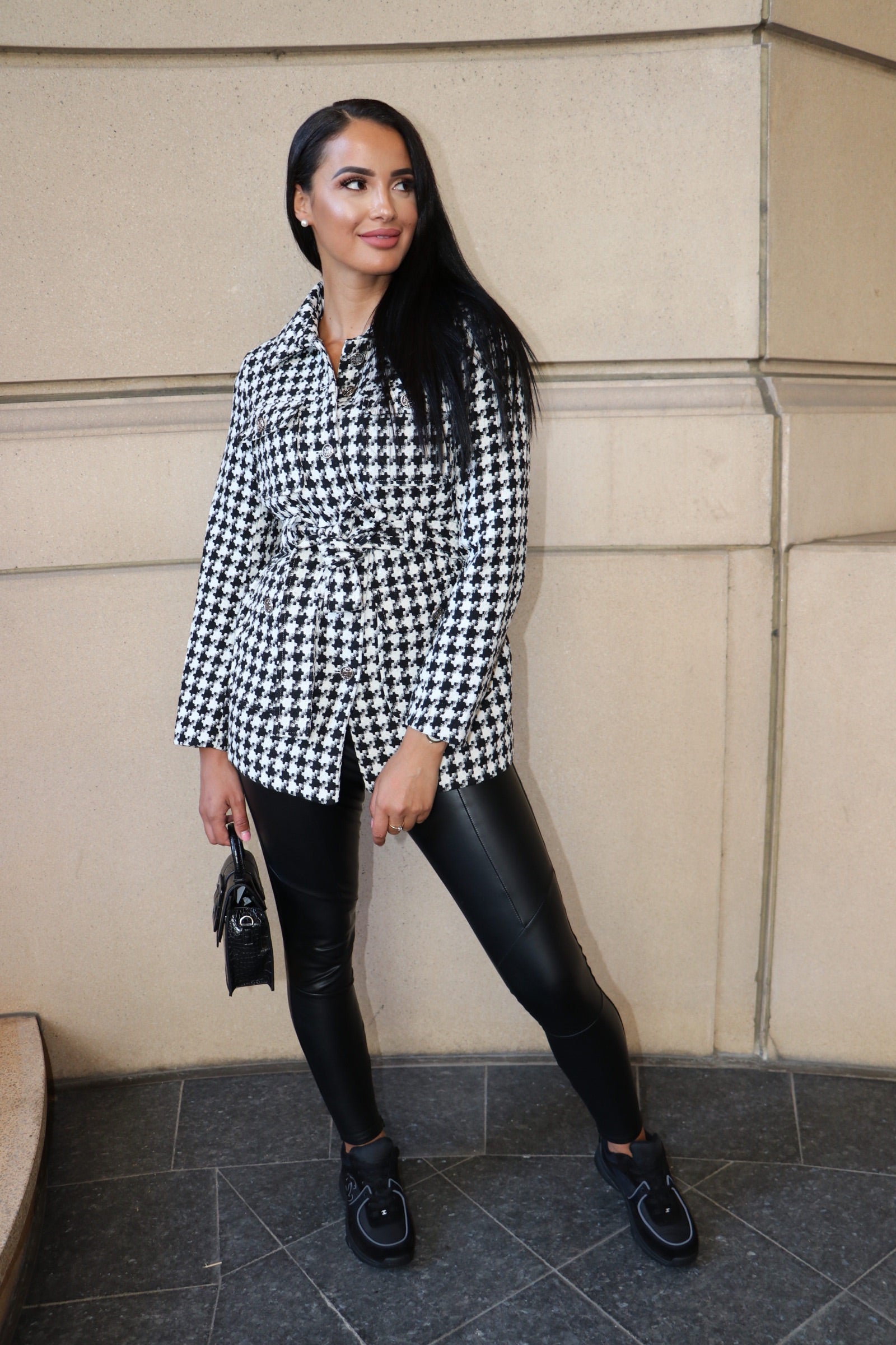 Pied de poule jacket