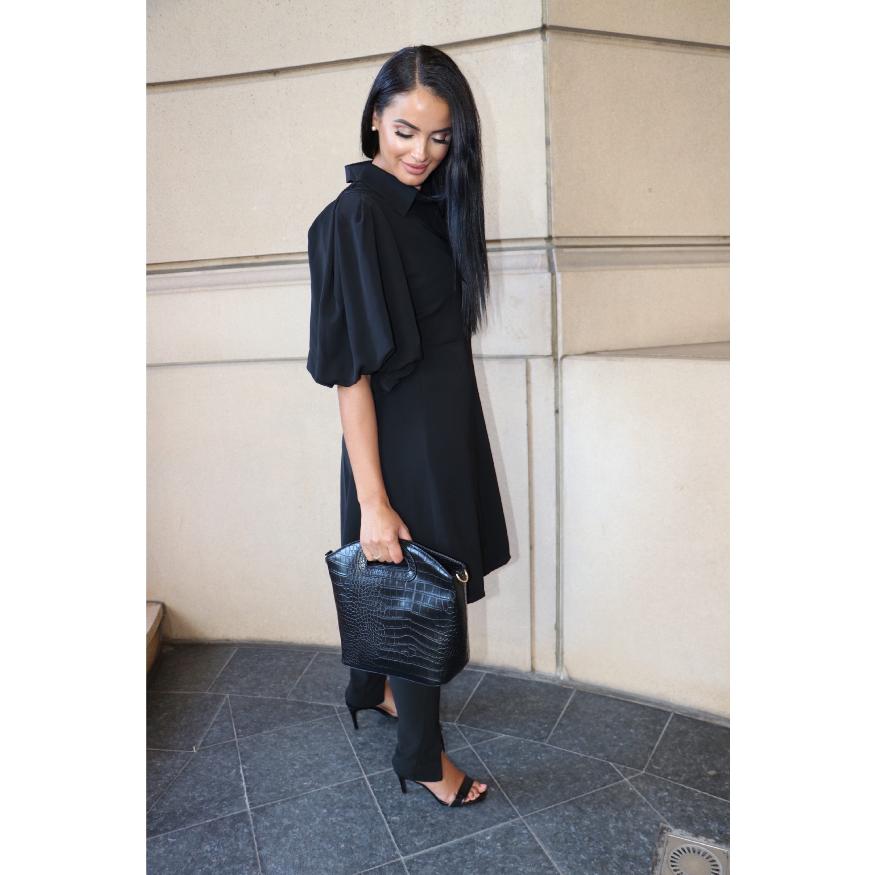 Puff sleeve tunic