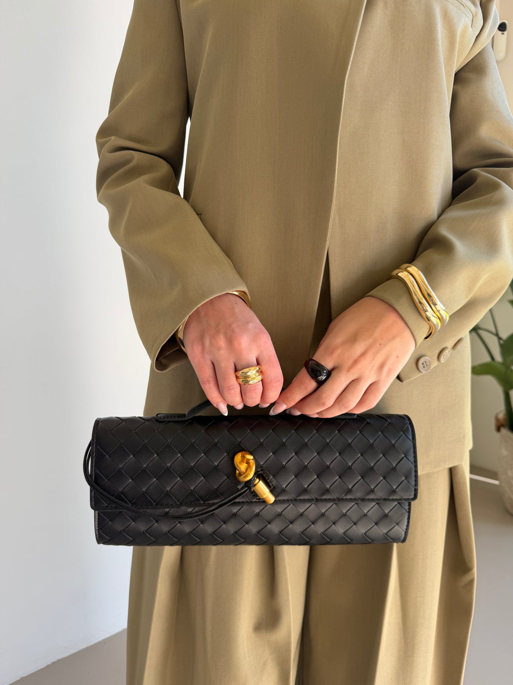 Knot Clutch - Echt Leer