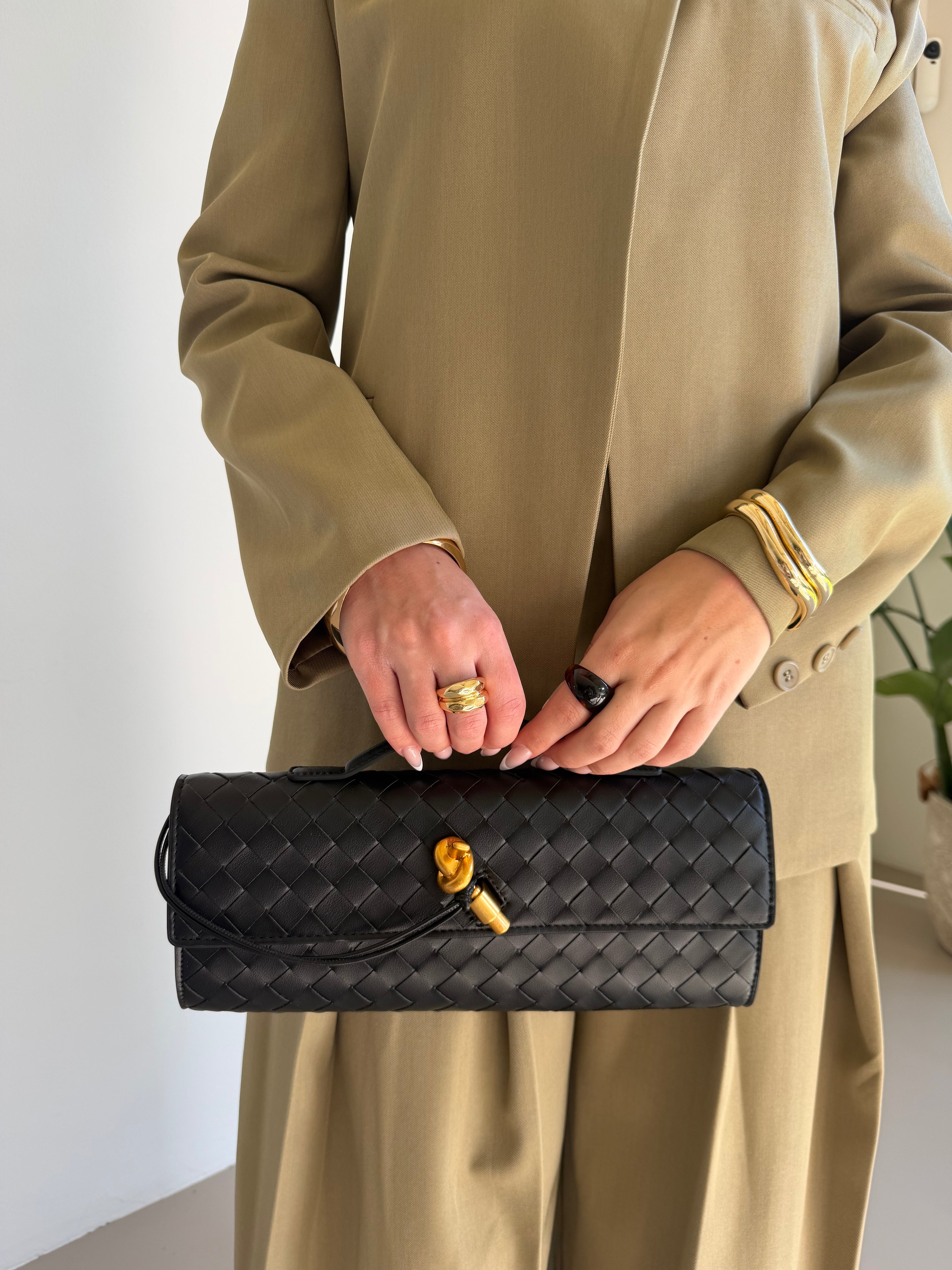 Knot Clutch - Echt Leer