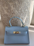 Mini Top Handle-Echt Leer