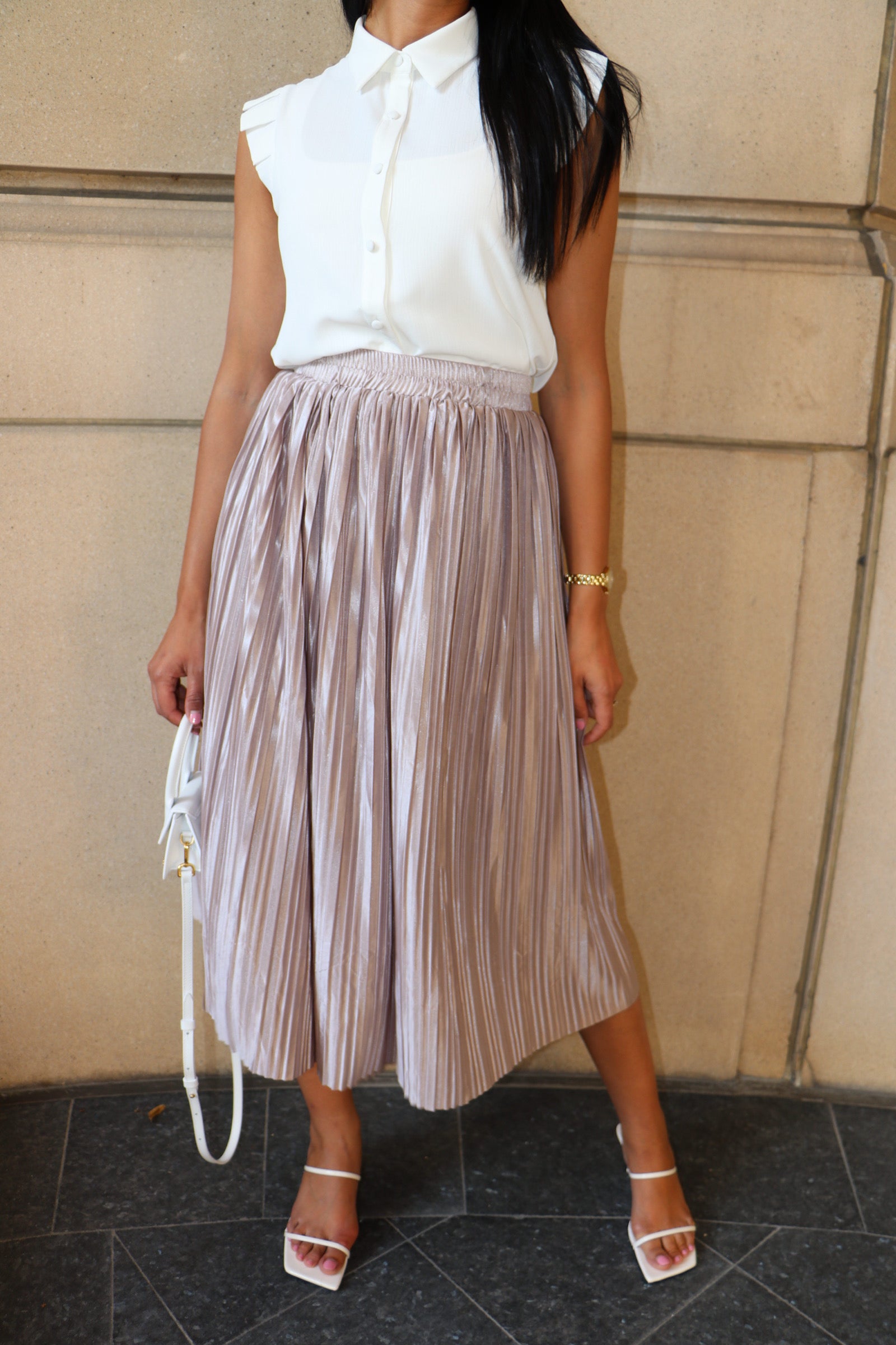 Plissé skirt