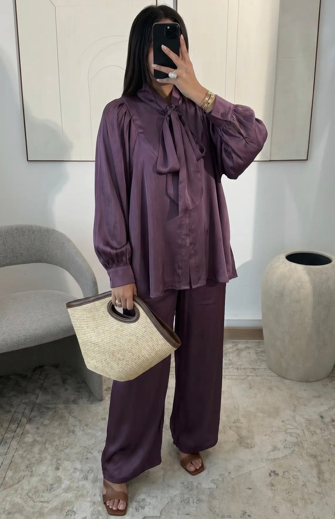 Nayla Twin Set – Aubergine