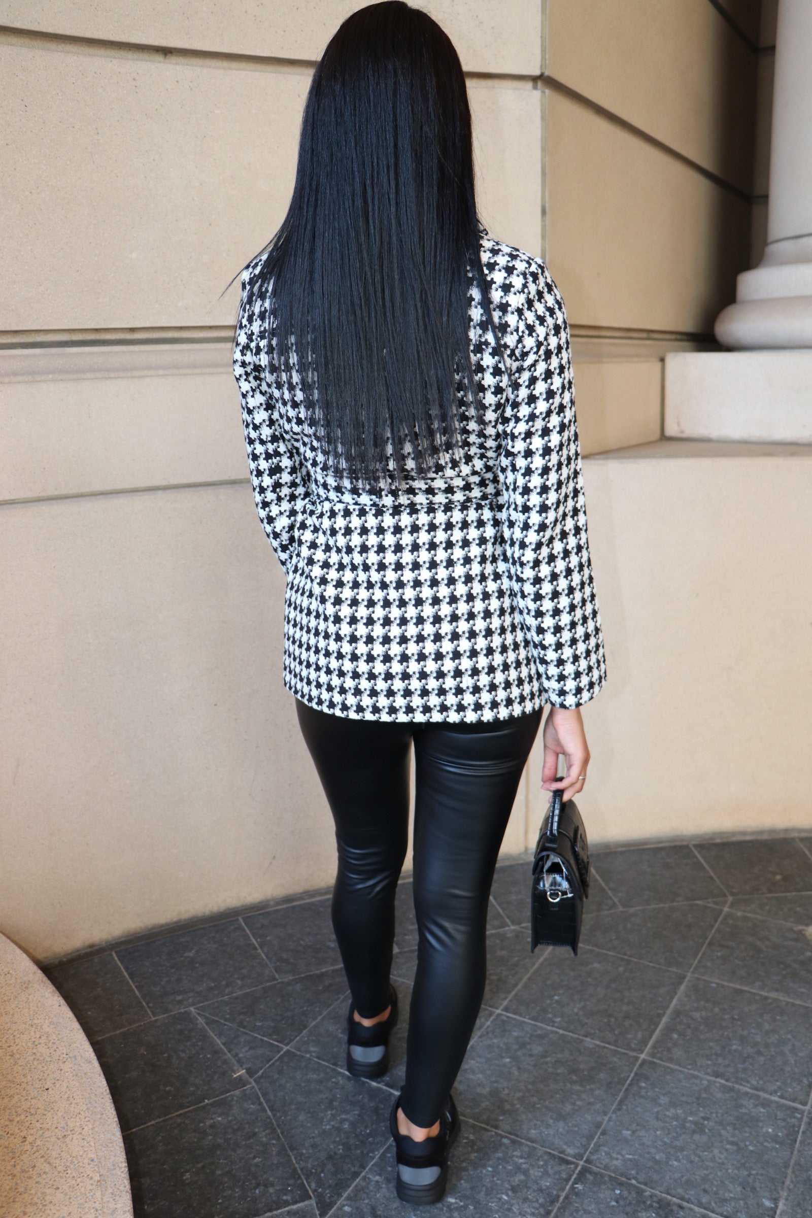 Pied de poule jacket