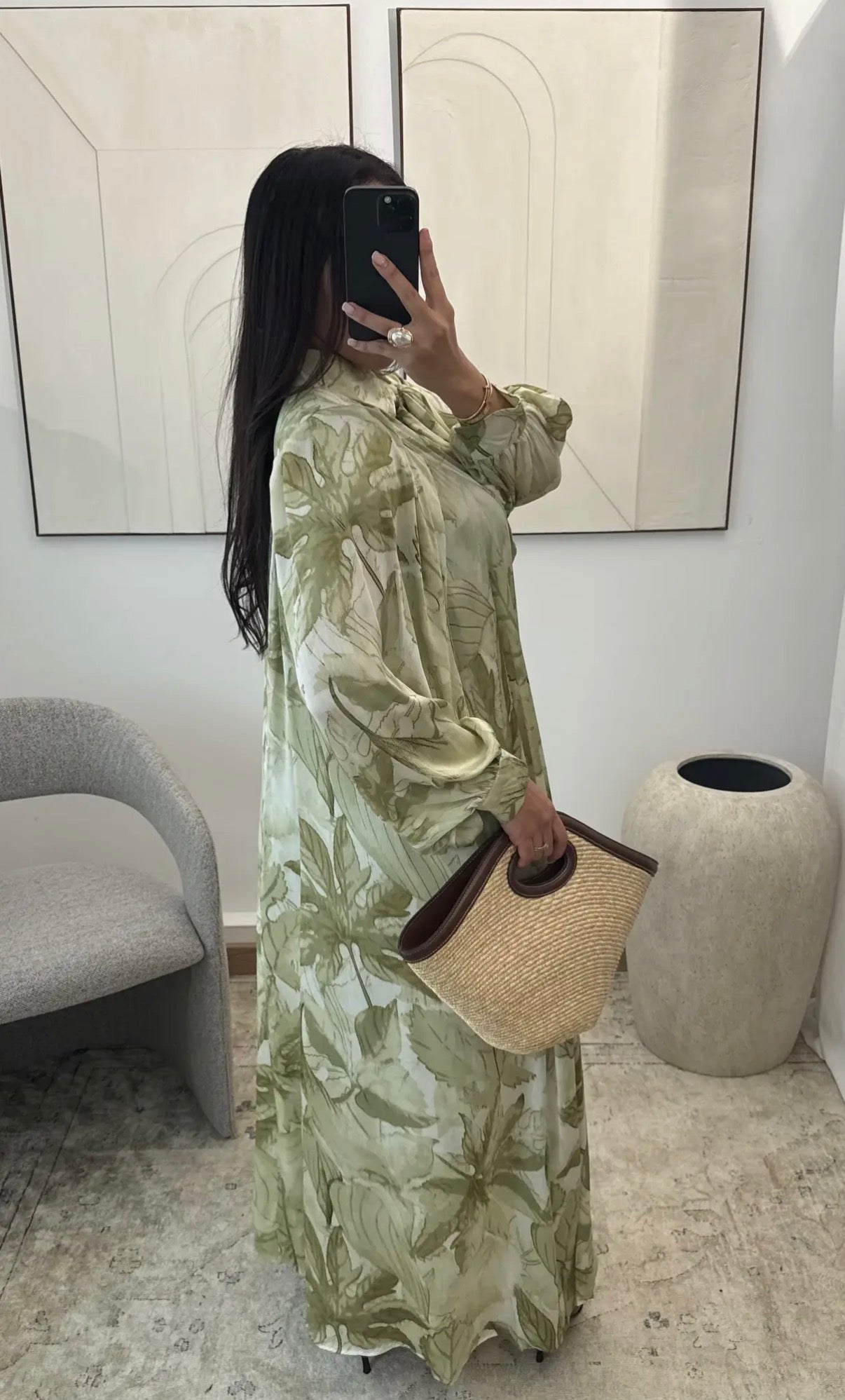 Botanical maxi dress