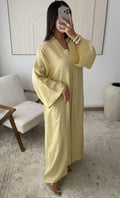 Mayssa Stripe Dress – Yellow