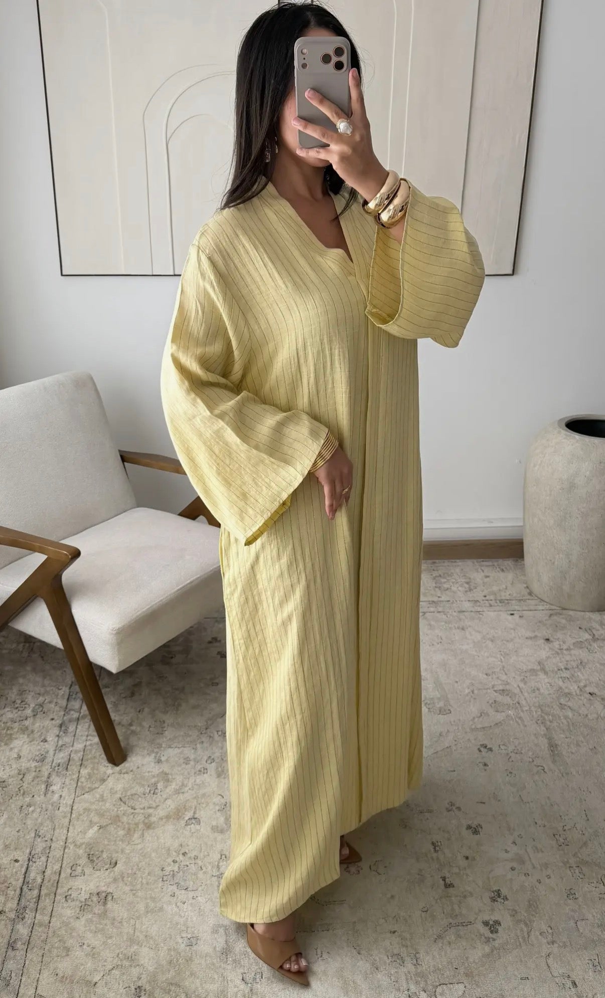 Mayssa Stripe Dress – Yellow